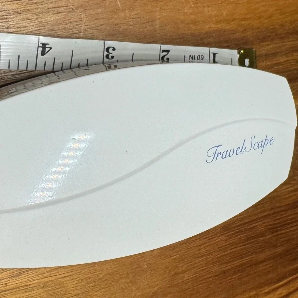 Westclox TravelScape Digital Alarm Clock White Nature Sounds Portable 2001 Vtg